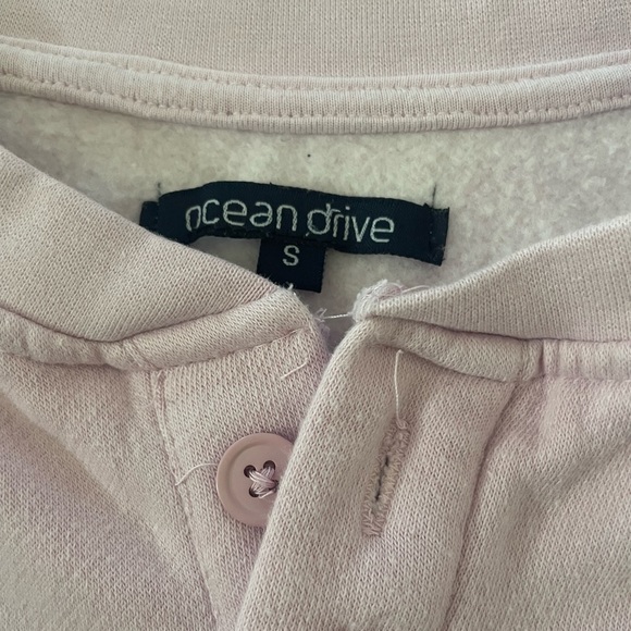 Pink cut off crewneck sweatshirt - Picture 4 of 4